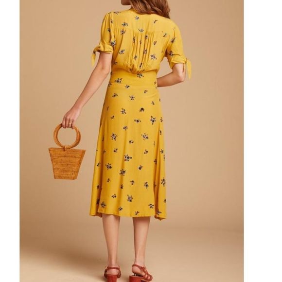 NWT Faithfull the Brand Billie Midi Dress Dolores - Picture 13 of 16